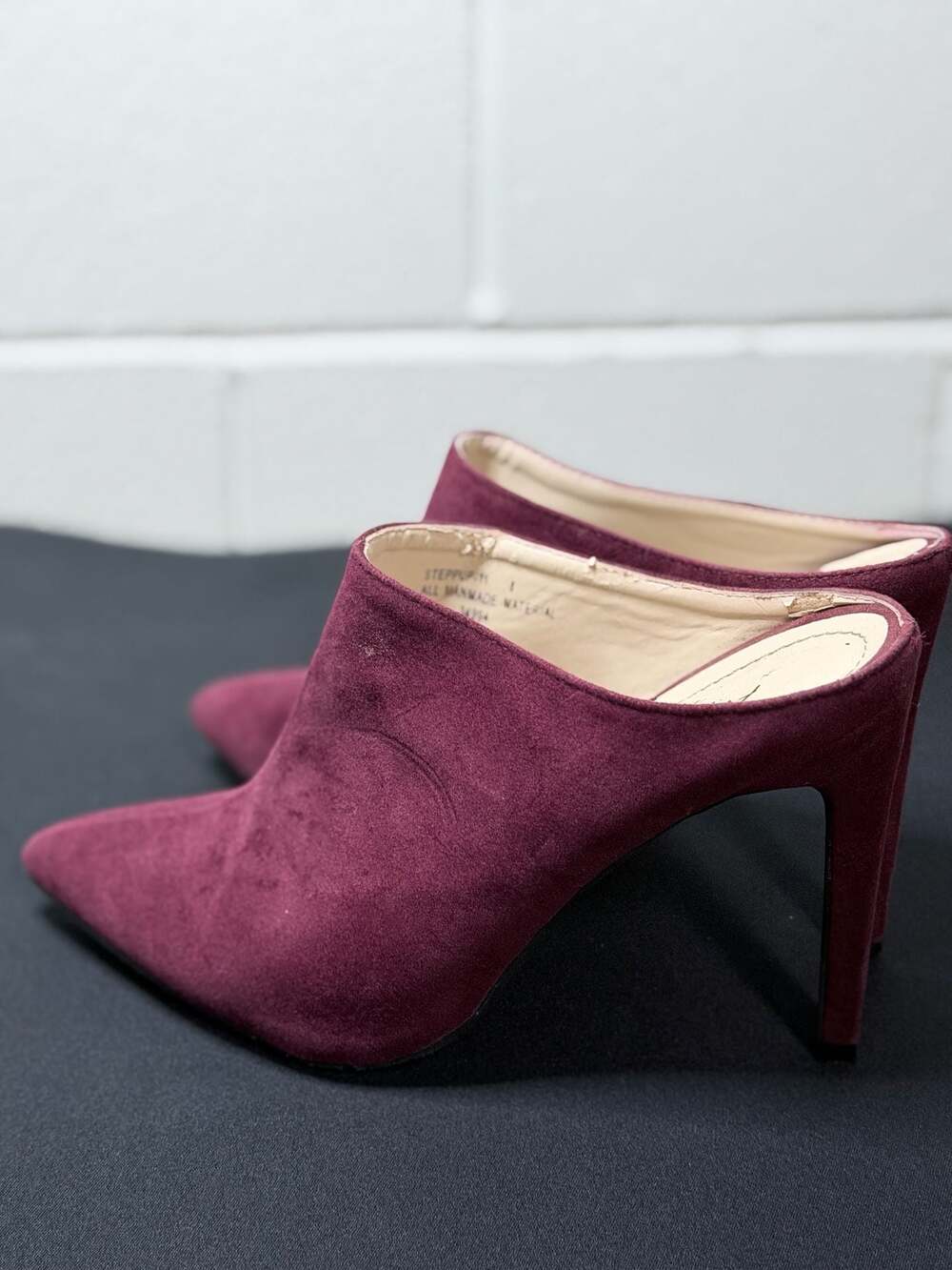 Anne Michelle STEPPUP-11 Pointed Toe Stiletto Mules - Picture 5 of 6
